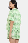 Zivame 2 Mile Fashion Woven Shorts Set - Opaline Green — thumbnail 4